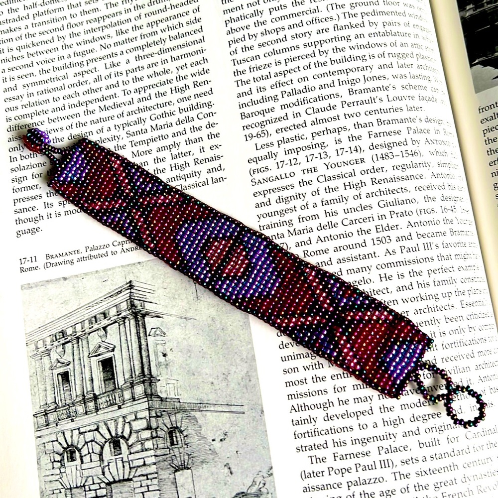 NWOT - Handmade Beaded Loomed Cuff - Picture 2 of 3